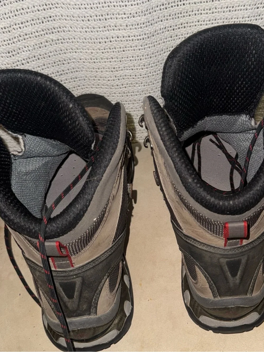 Salomon Men's Brown and Gray Waterproof Hiking Boots